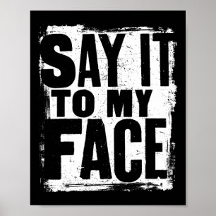 Poster Wheimer Le Dire À Mon Visage Grunming Distressed S