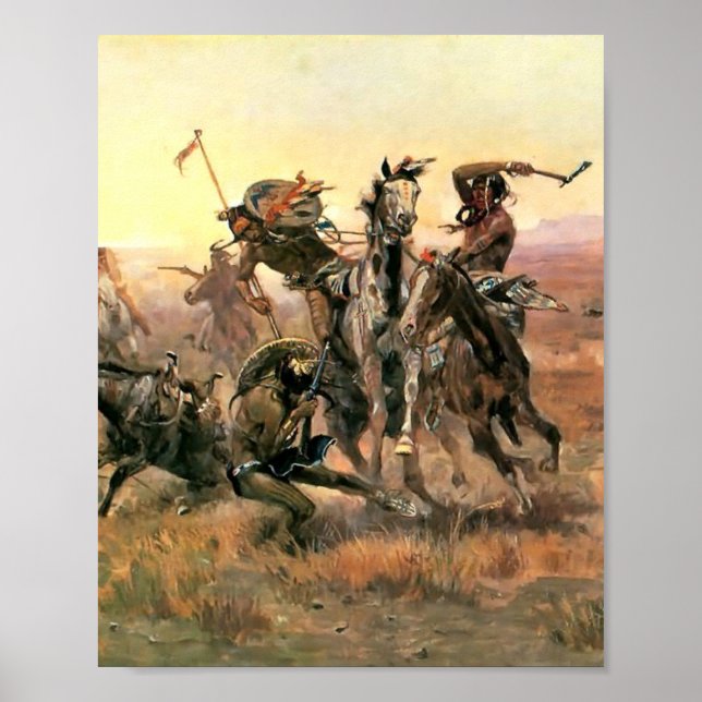 Poster When Blackfoot Sioux Meet Charles Marion Russell (Devant)