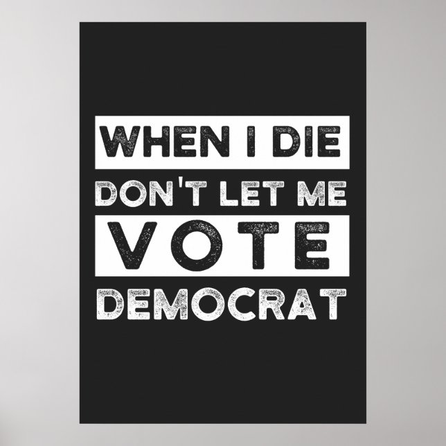 Poster When I Démagogue de Don't Let Me Vote (Devant)