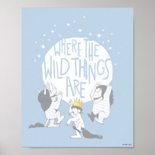 Poster Where The Wild Things Are   Moon & Stars