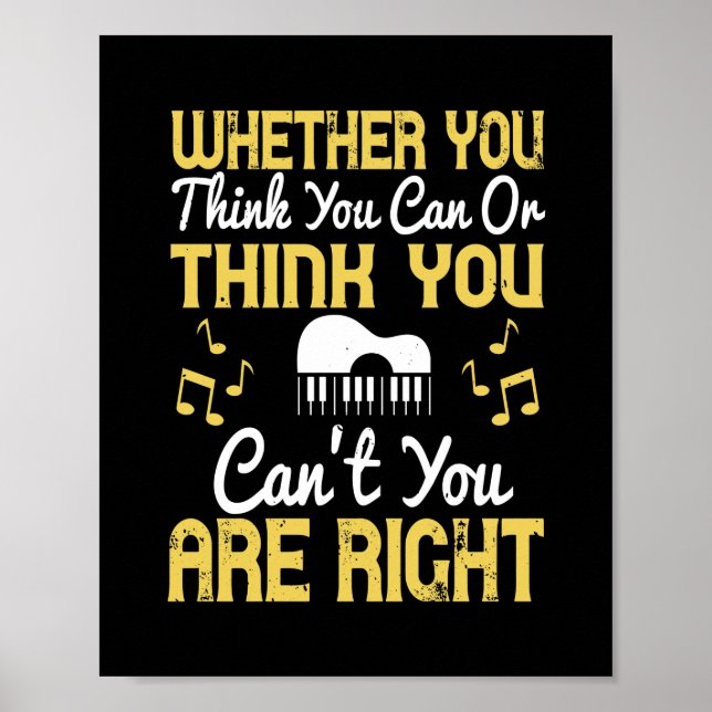 Poster Whether You Think You Can Or Think You Can'T (Devant)