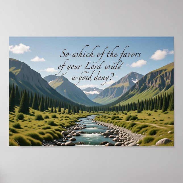 Poster Which Favors Will You Deny? | Landscape Print (Devant)