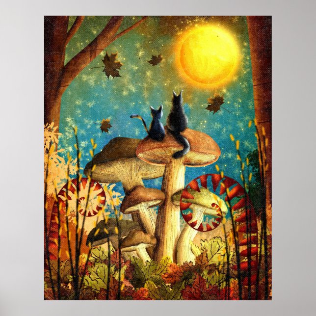 Poster Whimsical Cats (Devant)