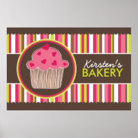 Poster Whimsical Custom Bakery