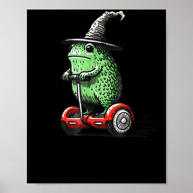 Poster Whimsical Frog Wizard Off To Commit Tom Foolery Fr (Devant)