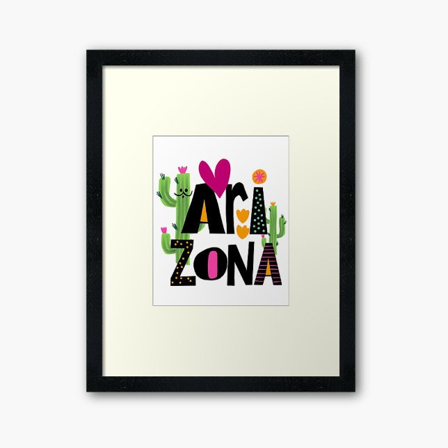 Poster Whimsical Love Arizona main tiré lettres (Créateur téléchargé)
