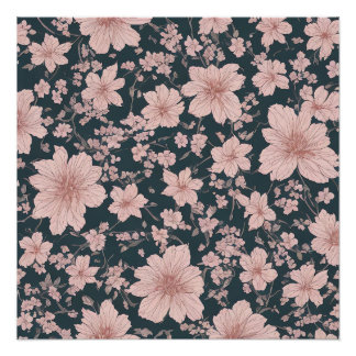 Poster Whimsical rose Sakura Motif