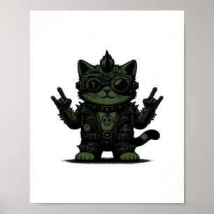 Poster Whimsigoth Cyborg Art Vintage Design Classique
