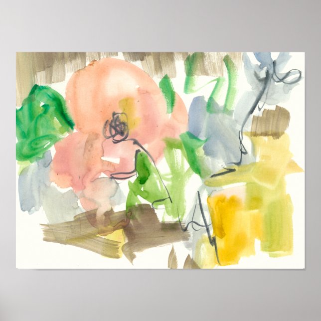 Poster Whimsy dans le jardin II (Devant)