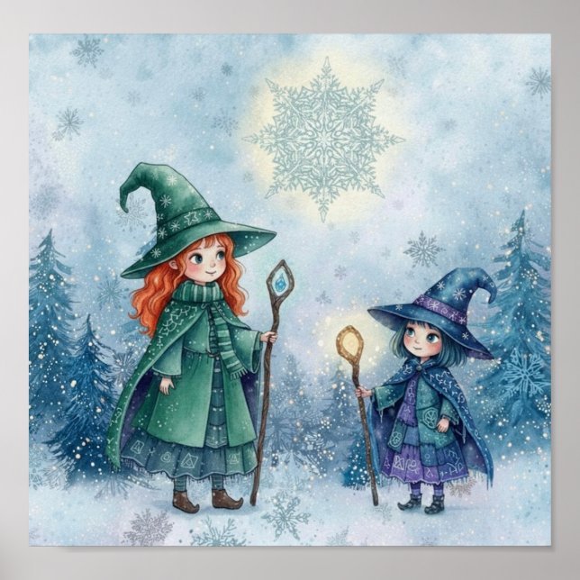 Poster WhimsySnowFlakeWitch (Devant)