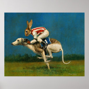 Poster Whippet Racer Print