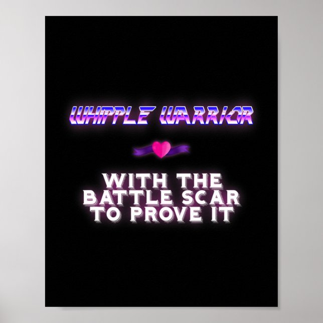 Poster Whipple Guerrier Pancréatique Cancer Sensibilisati (Devant)