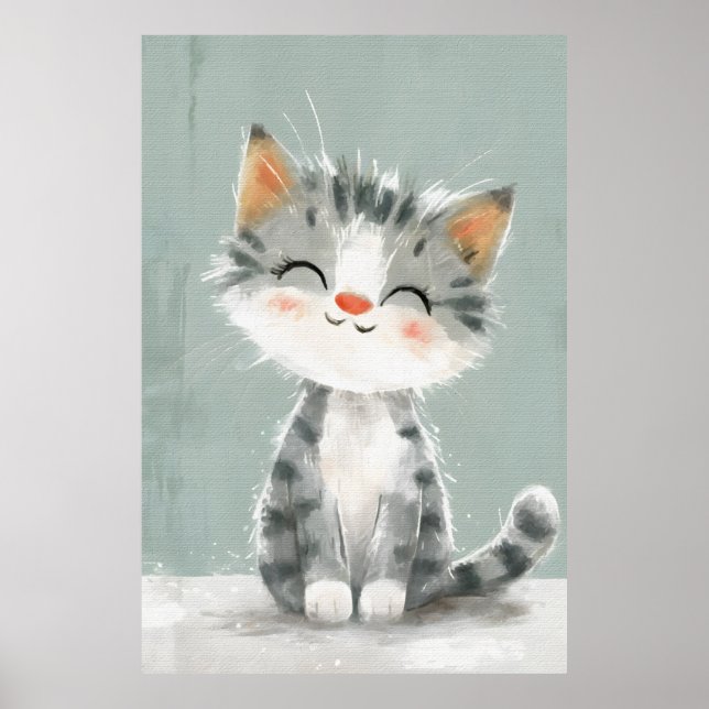 Poster Whiskers souriants (Devant)