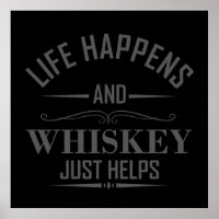 Whiskey aide à boire de l'alcool en disant