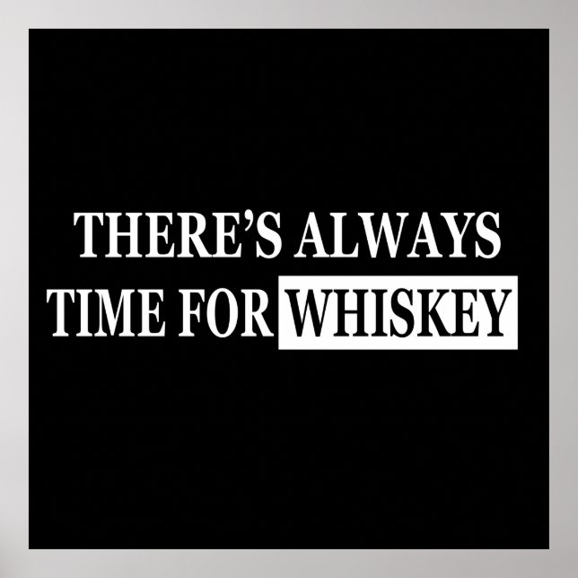 Poster whiskey lover citations amusantes (Devant)
