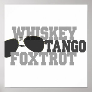 Poster Whiskey Tango Foxtrot - Vêtements d'aviation