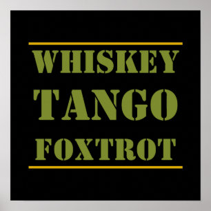 Poster Whiskey Tango Foxtrot WTF