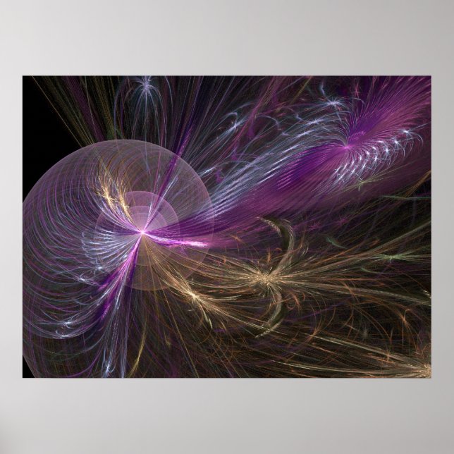 Poster Whisper violet (Devant)