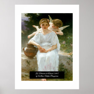 Poster Whisperings of Love de Bouguereau