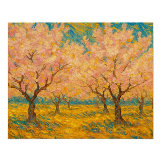 Poster Whispers de printemps en fleurs (Devant)