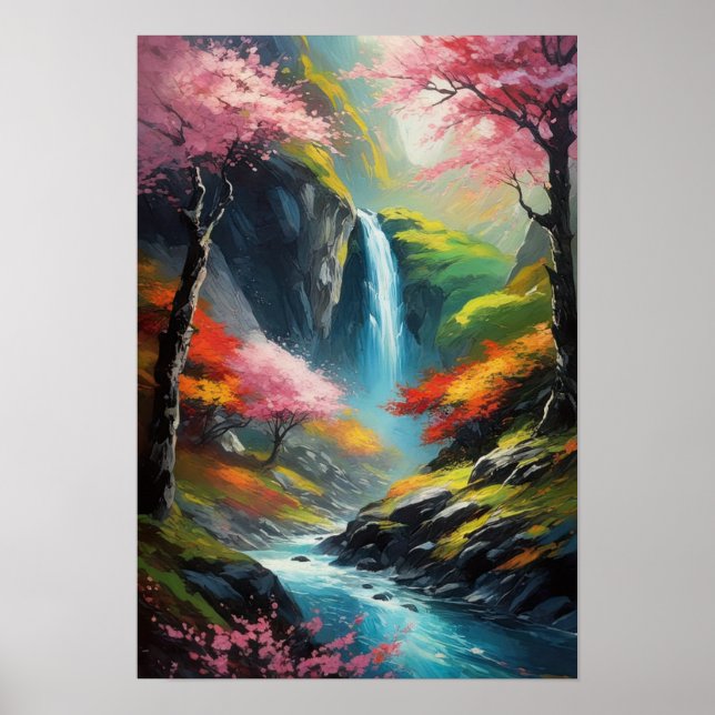 Poster Whispers de Valley, petite cascade (Devant)