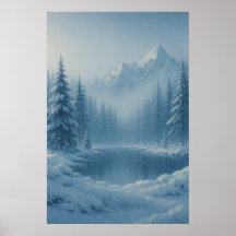 Whispers d'hiver - Snowy Mountain Serenity