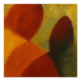 Poster Whispers in the Web Square Color Block