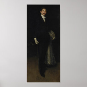 Poster Whistler - Arrangement En Noir Et Or