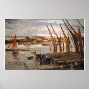 Poster Whistler - Battersea Reach 1863