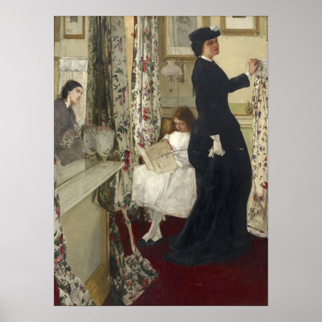 Poster Whistler - Harmonie En Vert Et Rose, Salle De Musi (Devant)