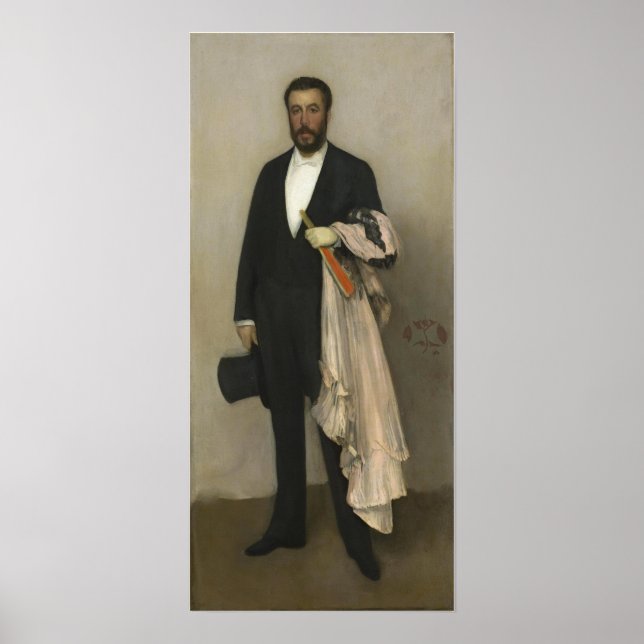 Poster Whistler - Portrait De Theodore Duret (Devant)