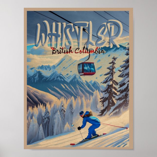 Poster Whistler Vancouver Colombie-Britannique Canada 195 (Devant)