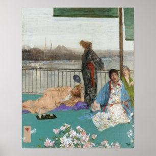 Poster Whistler - Variations de couleur de chair et vert