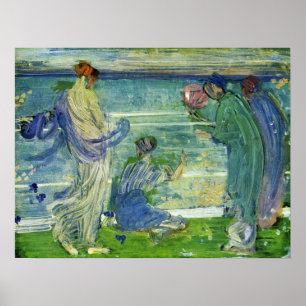 Poster Whistler - Variations En Bleu Et Vert 1868