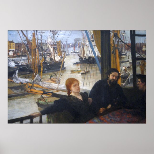 Poster Whistler - Wapping On Thames 1860 (Devant)