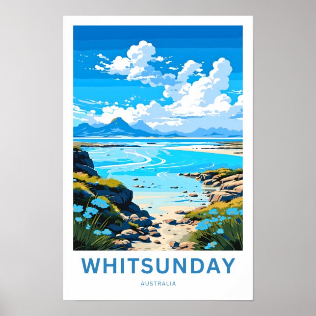 Poster Whitday Australia Travel Print (Devant)