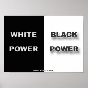 Poster White & Black