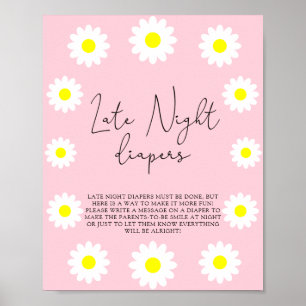 Poster White Daisies \ Late night couches jeu