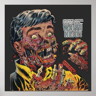 Poster White Heat Harvey Horror Comics line Black Cat My