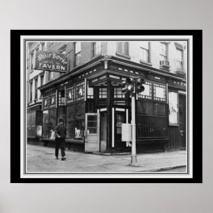 Poster White Horse Tavern NYC Vintage B&W 16 x 20
