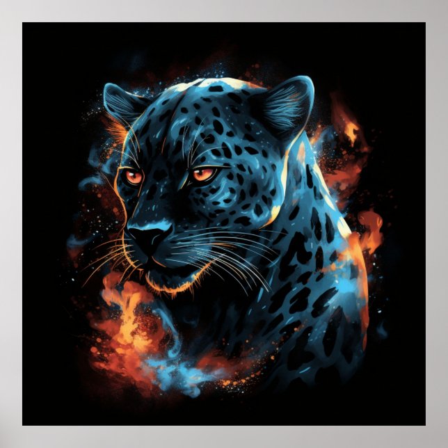 Poster White Leopard (Front)