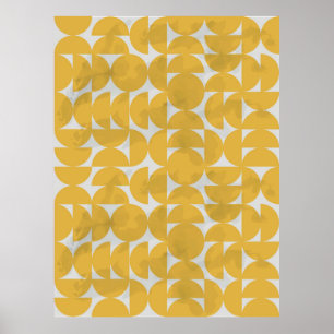 Poster White Lines Pattern. Geometric Stripes Ink Drawing