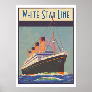 Poster White Star Line (Titanic)