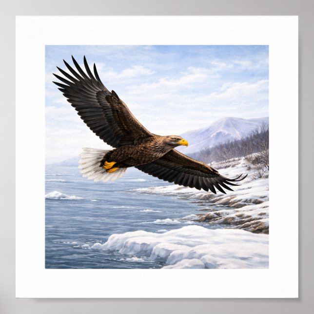 Poster White-tailed Eagle (Haliaeetus albicilla) –  (Devant)