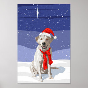 Poster White Yellow Labrador Retriever
