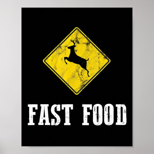 Poster Whitetail Buck Funny Deer Chasse Saison Restaurati (Devant)
