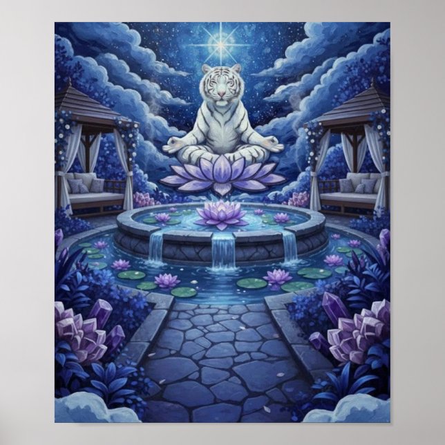 Poster WhiteTigerMeditation (Devant)