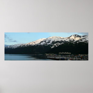 Poster Whittier at Dusk Pittoresque Alaska Photographie