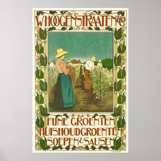 Poster Whoogenstraaten & Co par Van Caspel Maitres affich (Devant)