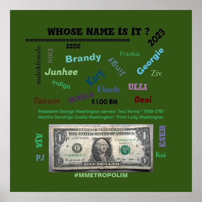 Poster,Whose Name Is It? 32x32 /MMETROPOLIM design Poster (Front)